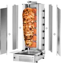 Ggm gastro DUK6-SB-N Gáz Gyros sütő - 6 égő - 19,5 kW - max. 100 kg - Asztali kivitel - tartozékokkal: 2 védőlemez, 2 ajtó, nyárs, zsírfogó tálca Fő kép