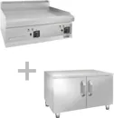 Ggm gastro EBK66-EUBK66-E Elektromos rostlap - 9 kW - Sima - Sütőfelület: 595x500 mm - álló - alsó állvánnyal - Professzionális kép 4