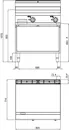 Ggm gastro EGB879P Elektromos rostlap - 9,6 kW - Sima - Sütőfelület: 795x500 mm - asztali - nyitott tárolóval - Professzionális kép 5