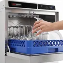 Ggm gastro GLOZ50 Ipari mosogatógép - érintőgombos vezérlés - 3,6 kW - beépített mosogatószer- és öblítőszer-adagolóval, leeresztő szivattyúval kép 10