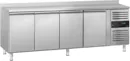 Ggm gastro KTS227AND Hűtött munkaasztal ECO - 2230x700 mm - GN 1/1 - 553 liter - ventilációs - 4 ajtóval - felhajtással kép 3
