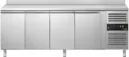 Ggm gastro KTS227AND Hűtött munkaasztal ECO - 2230x700 mm - GN 1/1 - 553 liter - ventilációs - 4 ajtóval - felhajtással kép 4