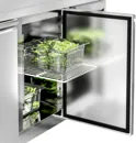Ggm gastro KTS227AND Hűtött munkaasztal ECO - 2230x700 mm - GN 1/1 - 553 liter - ventilációs - 4 ajtóval - felhajtással kép 7