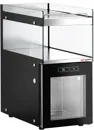 Ggm gastro MKD15NR Tejhűtő – kávégépekhez - 300 mm - 15 liter - digitális vezérlés - 1 üvegajtó & LED‑világítás - tejcső‑átvezető nyílással - fekete kép 3