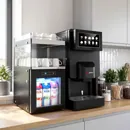 Ggm gastro MKD15NR Tejhűtő – kávégépekhez - 300 mm - 15 liter - digitális vezérlés - 1 üvegajtó & LED‑világítás - tejcső‑átvezető nyílással - fekete kép 10