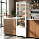 Ggm gastro PVNR235N Panoráma hűtővitrin [GERDA] - 235 l - 515 mm - dupla üvegezés - 4 polccal - LED világítással, R290 - fehér kép 11