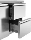 Ggm gastro SAG97E4AND Hűtött munkaasztal PREMIUM - 900x700 mm - GN 1/1 - 240 liter - statikus - 4 fiókkal - felhajtással kép 8