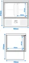 Ggm gastro SAG97END Hűtött munkaasztal PREMIUM - 903x700 mm - GN 1/1 - 240 liter - statikus - 2 ajtóval kép 13