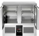 Ggm gastro SAG97END Hűtött munkaasztal PREMIUM - 903x700 mm - GN 1/1 - 240 liter - statikus - 2 ajtóval kép 5