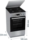 Gorenje GK5C42SH-B kombinált tűzhely kép 8