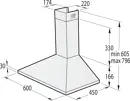 Gorenje WHC629E4X kürtős páraelszívó kép 6