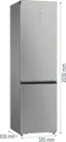 Hisense RB5P410SACA alulfagyasztós hűtőszekrény kép 10