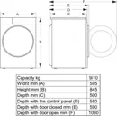 Hisense WF3S9043BW3 elöltöltős mosógép kép 10