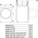 Hisense WF5I1045BWQ elöltöltős mosógép kép 19