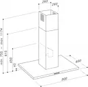 Sirius SIL-24 120cm TW sziget páraelszívó kép 2