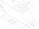 Sirius SM-900 52 cm kürtőbe építhető páraelszívó kép 2