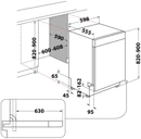 Whirlpool W7U HS61BS beépíthető mosogatógép kép 8
