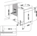 Whirlpool WBC 3C34 PF X beépíthető mosogatógép kép 5