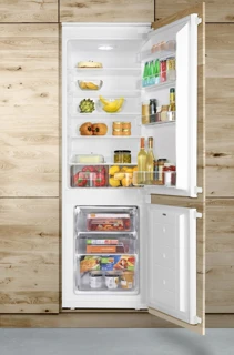 Amica BK3165.8K beépíthető alulfagyasztós hűtőszekrény