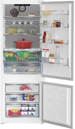 Beko BCNE400E50SHN beépíthető alulfagyasztós hűtőszekrény kép