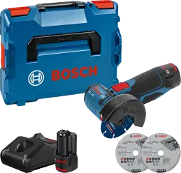 Bosch 06019F200B GWS 12V-76 akkus sarokcsiszoló (2x 3,0Ah akkuval) kép