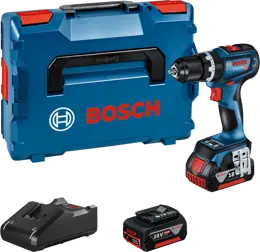 Bosch 06019K6103 GSB 18V-90 akkus ütvefúró (2x 4,0 Ah akkuval)  kép