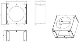 Elica Kiegészítő tartókonzol sziget elszívóhoz Csőtakaró kürtők, konzolok kép