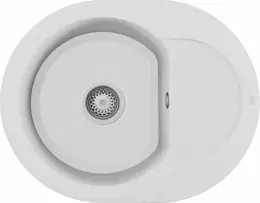 Elleci Easy Round 600  G68 bianco (LGYR6068) Gránit mosogatótálcák kép