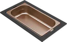 Elleci GOURMET 366 egyrészes bronz tároló edény HPL kerettel-2 Gyümölcsmosó kosarak kép