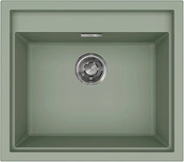 Elleci Sintesi 105 K82 Sage Green inox tartozékokkal Keratek mosogatótálcák kép