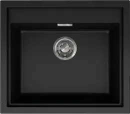 Elleci Sintesi 105 K86 Black inox tartozékokkal Keratek mosogatótálcák kép