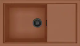 Elleci Sintesi 410 K83 Cavern Clay fekete tartozékokkal Keratek mosogatótálcák kép