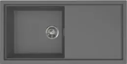 Elleci Sintesi 480 K99 Dark Grey inox tartozékokkal Keratek Plus mosogatótálcák kép