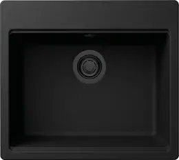 Elleci Time 105 fekete tartozékokkal  G48 cemento (LG210540BKM) Gránit mosogatótálcák kép