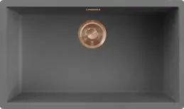 Elleci Zen 130 K99 Dark Grey bronz tartozékokkal Keratek Plus mosogatótálcák kép