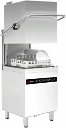 Ggm gastro DSHI1080WD Kalapos mosogatógép - átadó rendszerű - digitális vezérlés - 8,7 kW - hővisszanyerős kivitel - mosogatószer- és öblítőszer-adagolóval, ürítőszivattyúval kép