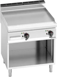 Ggm gastro EGB879P Elektromos rostlap - 9,6 kW - Sima - Sütőfelület: 795x500 mm - asztali - nyitott tárolóval - Professzionális kép