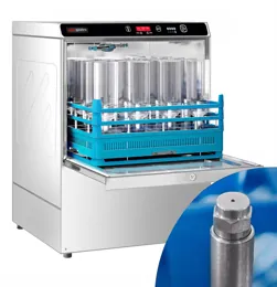 Ggm gastro GSH360 Ipari pohár- és palackmosogató - elektronikus vezérlés - 7,45 kW - beépített mosogatószer- és öblítőszer-adagolóval kép
