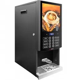 Ggm gastro HAS8S Instant forró ital automata – 3 instant tartállyal – 2,5 kW – Digitális vezérlés – Fekete kép