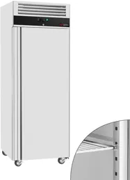 Ggm gastro KS600ND Hűtőszekrény Rozsdamentes acél ECO - GN 1/1 - 600 l - akár −2…+8 °C - mit 1 ajtó - Umlufthűtés, automatikus leolvasztás, zárható ajtó, R290 kép