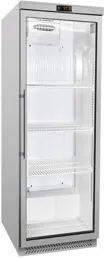 Ggm gastro KSS400GN Üvegajtós ipari hűtőszekrény ECO - 400 liter - statisztikus - 1 üvegajtós - 4 polccal kép