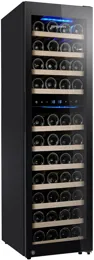 Ggm gastro WKM160S-2N Üvegajtós borhűtő - 2 zónás - 160 l - max. 53 palack kép