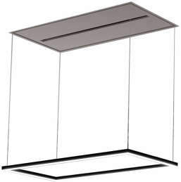 Sirius SLT-978 KITE EM TW WI-FI fekete motor nélkül mennyezetbe építhető páraelszívó kép